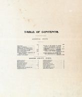 Table of Contents, Gosper County 1904